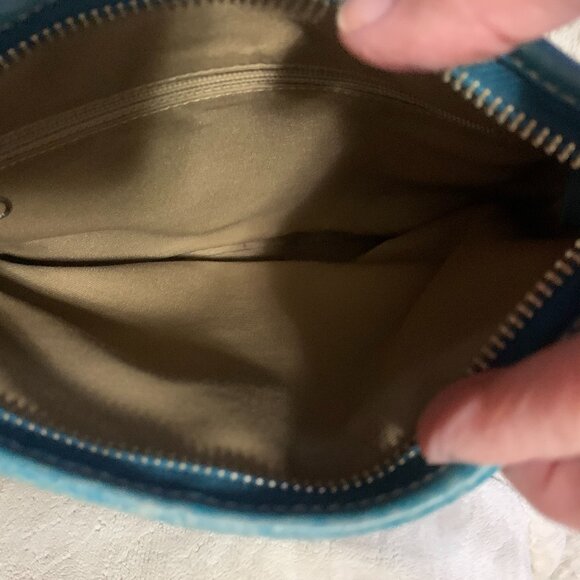 Vintage Teal/Turquoise Coach Leather Bag - Picture 5 of 5